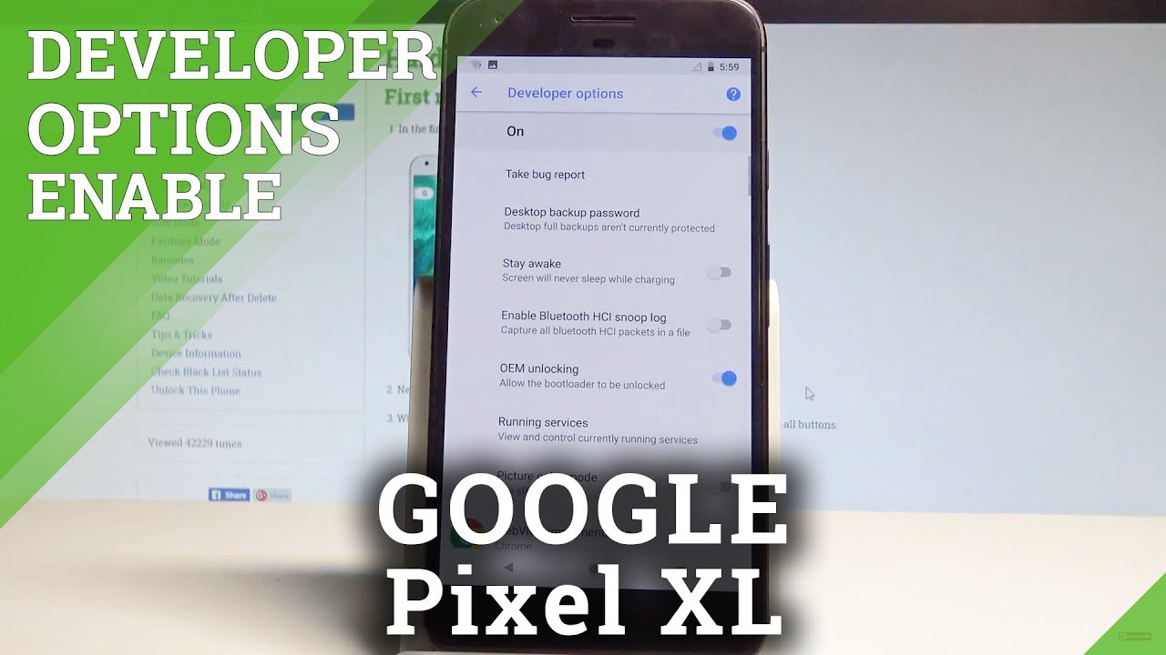 How To Unlock Developer Options On Google Pixel Xl Usb Debugging Oem Unlocking Hardreset Info Youtube