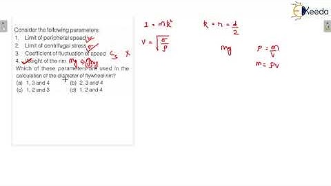 Practice Question 2: Flywheel Rim | Flywheel | GATE Theory of Machines and Vibrations