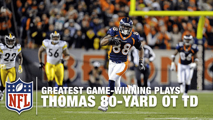 Tebow to Demaryius Thomas for 80-Yard OT TD | Steelers vs. Broncos | 2011 AFC Wild Card Highlights