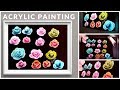 15 peintures simples pour dbutants  peinture acrylique pour dbutants  bricolage  roses