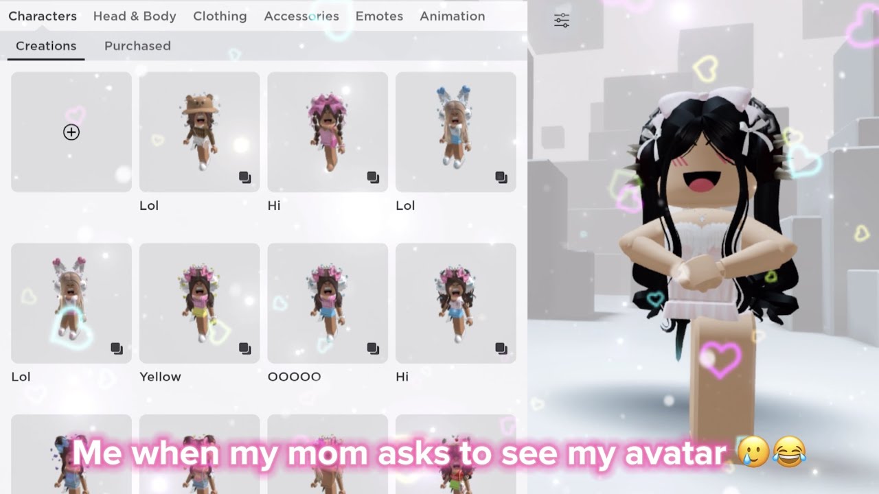 When your mom wants to see your avatar on Roblox 