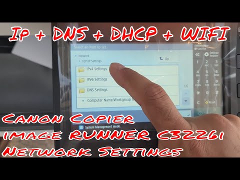Canon Copier image RUNNER C3226i Network Setting || New Machine Installation Setup Step by Step