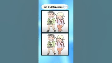 ⏱️60sec / Spot All 3 Differences #31 #youtubeshorts  #spotthedifference  #games #puzzle