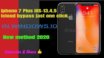 Iphone 7 Plus IOS_ 13.4.5 icloud id bypass in WINDOWS**NEW TIPS**2020
