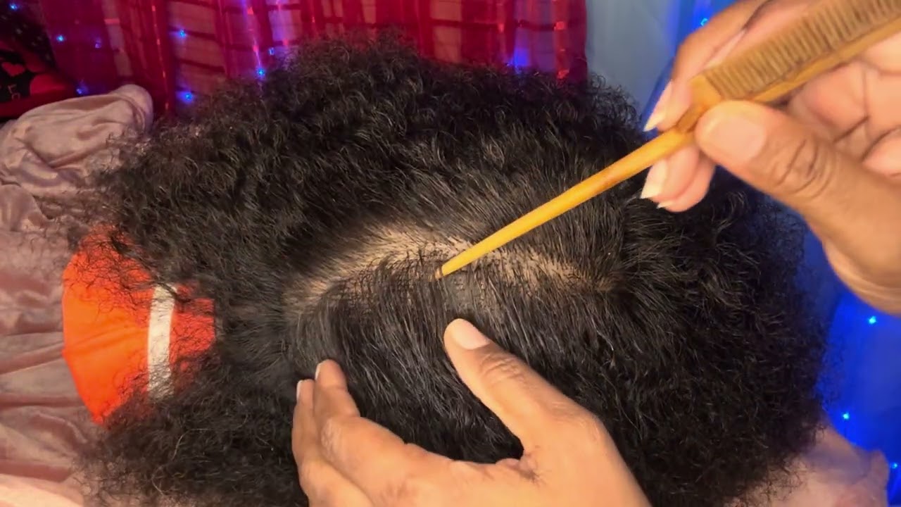 ASMR transforms dry, brittle hair to sort, silky parting & combing so relaxing 