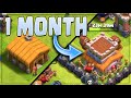 MY 1 MONTH PROGRESS in Clash of Clans!