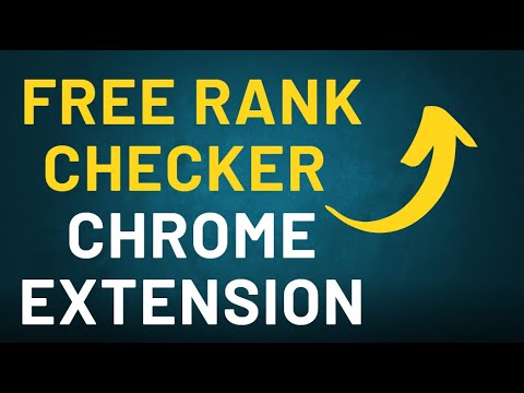 Free Chrome Rank Checker Extension - Google Rank Tracker