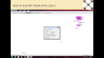 How to Export from Path Loss 5