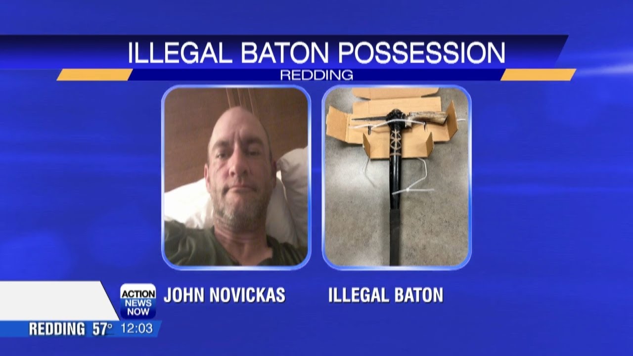 Redding man arrested for possession of an illegal baton - YouTube