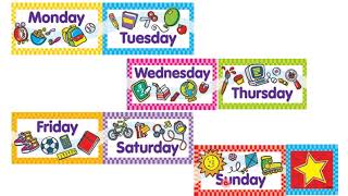 Manahej School- Kindergarten- KG3- English- Oral speaking- Days of the week