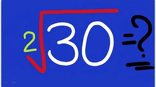 Square Root of 30 | Clear Audio MIC | Squares and Square Root |