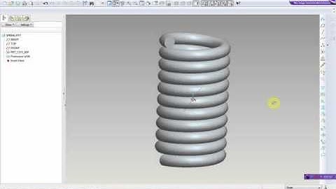 Helical sweep  proe tutorial