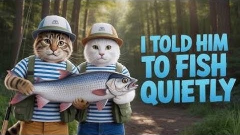 Funny cat camping and fishing Vlog 😺 VEO 3 AI video #funnycat #vlog #veo3