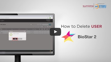 How to Delete User in Suprema Biostar 2 Software