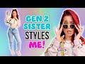 Millennial Follows Gen Z Sister's Fashion Advice!? *18 year age gap*