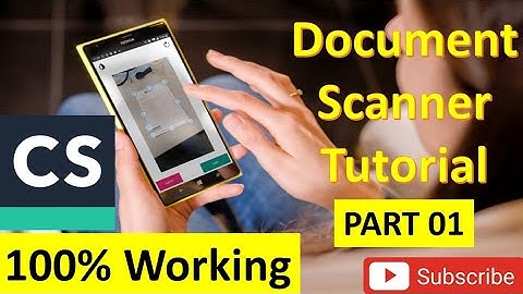 HOW TO MAKE DOCUMENT SCANNER APP IN ANDROID STUDIO | ANDROID STUDIO MEIN DOCUMENT SCANNER APP BANAYE