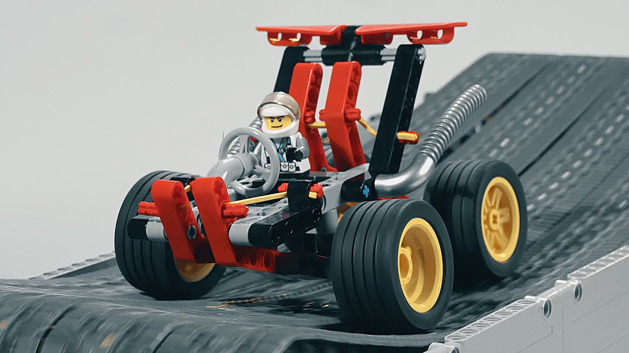 Survive the Treadmill Experiment with Lego Vehicles lego 