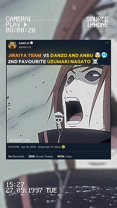 NAGATO UZUMAKI vs DANZO...🤯☠️