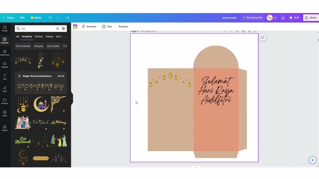 Tutorial Sampul DUIT RAYA / Raya Envelope ( Canva Free Version ) - YouTube tutorial-sampul-duit-raya-raya-envelope-canva-free-version-youtube