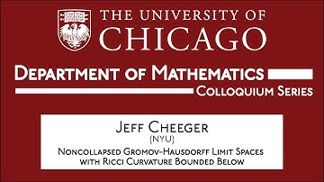Colloquium: Jeff Cheeger (NYU)