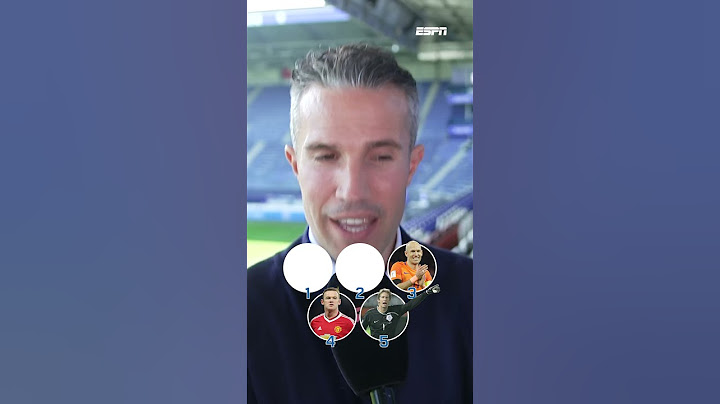 📊 BLIND RANKING met Robin van Persie: ROBBEN 🆚 BERGKAMP