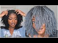i needed a change.. i went silver! Trying As I Am Curl Color on my Microlocs | Keke J.