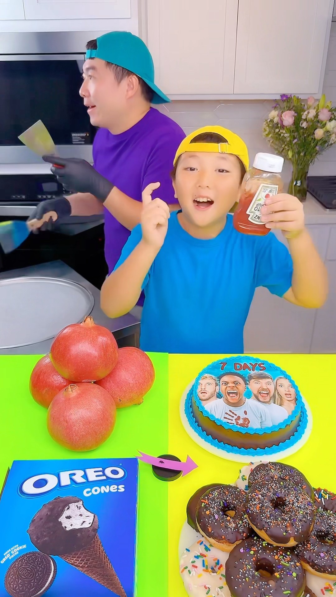 Mrbeast \u0026 IShowSpeed cake ice cream challenge!?#ishowspeed #lexirivera #funny by Ethan Funny Family