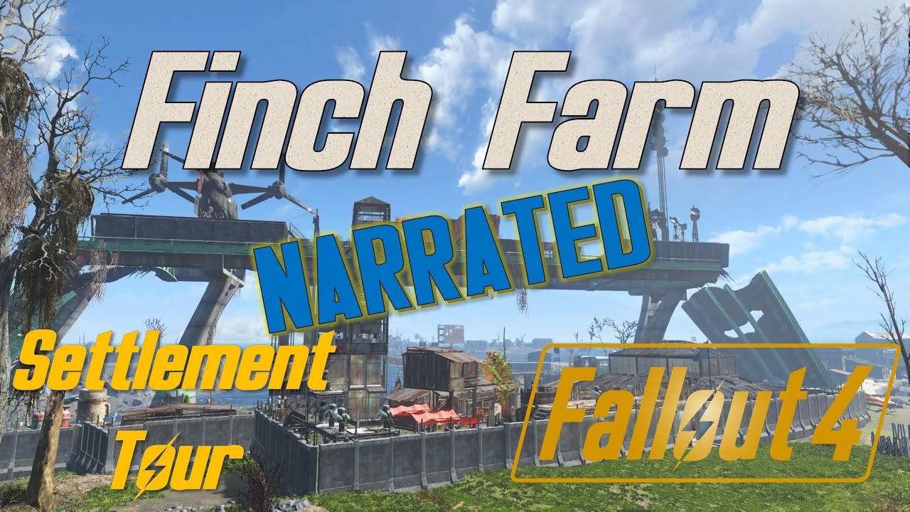 Fallout 4 Finch Farm Settlement Build Full Tour Narrated (Mods