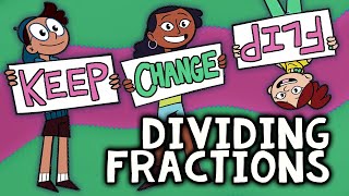Dividing Fractions with KEEP, CHANGE, FLIP | Fractions Rap Song screenshot 3
