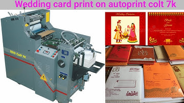 How To Print Wedding Card On autoprint colt 7k?