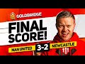 RASMUS! MANCHESTER UNITED 3-2 NEWCASTLE! GOLDBRIDGE Reaction