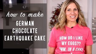 How to Make GERMAN CHOCOLATE EARTHQUAKE CAKE {Recipe Video}