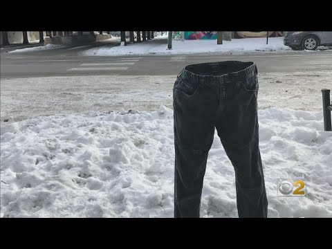 West Ridge Man&#039;s Social Media Sensation As He Places Frozen Pants On City Streets