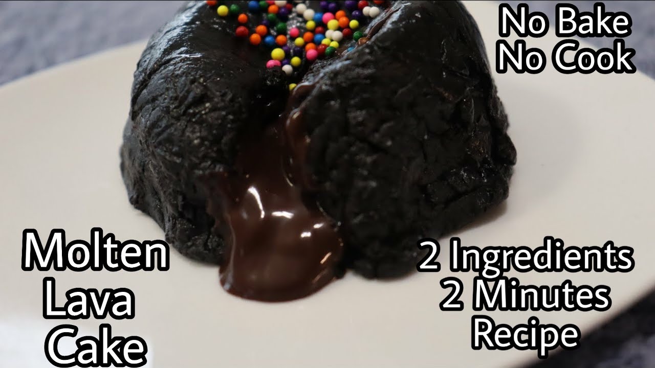 Cooking Without Fire No Heat No Bake Molten Lava Cake Oreo Molten