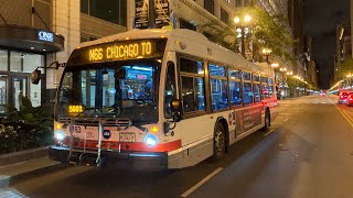 CTA 2015 NovaBus LFS (8166) on Route N66 Chicago to Chicago/Pulaski