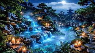 Midnight Bamboo Dreams ✨ Soft Piano and Night Crickets for Healing Sleep and Meditation