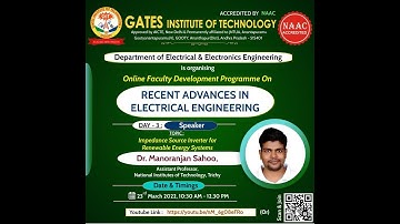 DAY 3: FIVE DAY FDP ON RECENT ADVANCES IN ELECTRICAL ENGINEERING