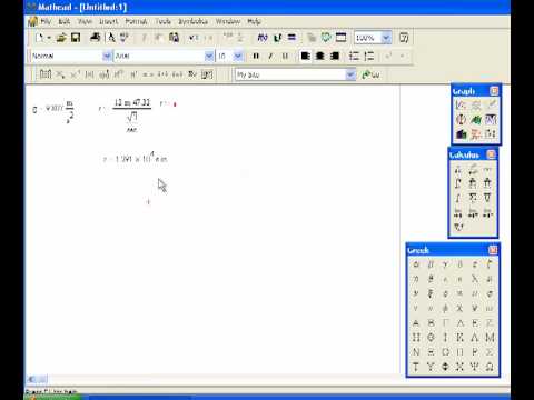 Mathcad review plot a function web - YouTube