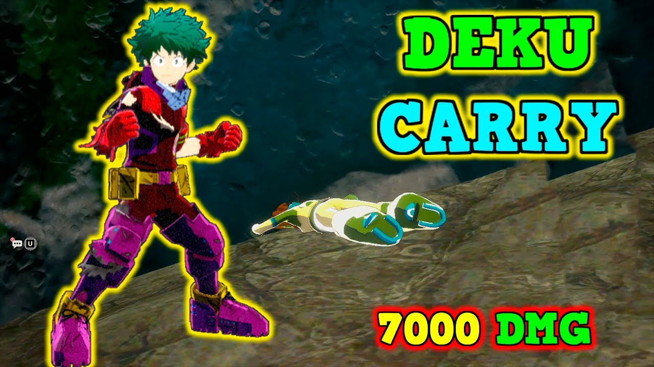DEKU SOLO CARRY RANK MY HERO ULTRA RUMBLE - YouTube
