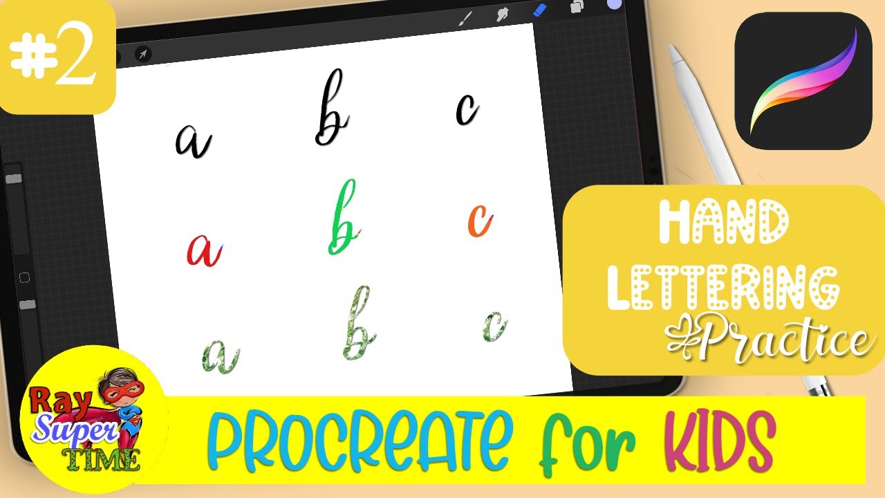 Hand Lettering Practice 3-in-1 Black, Color, Glitter Tutorial Episode 2 ...