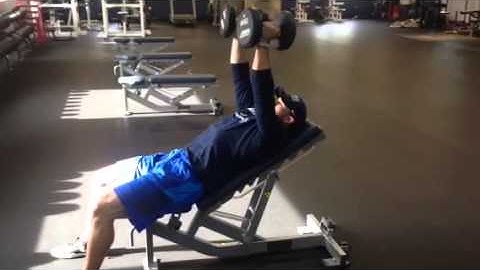 Incline Db bench press with 5 second eccentric