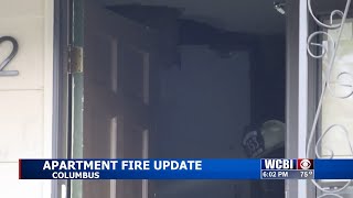 A follow-up on the fire at an apartment complex in Columbus