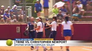 Trine vs. Christopher Newport Division 3 Softball Championship