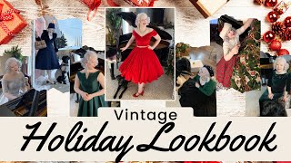 Vintage Holiday Lookbook With My Guide Dog