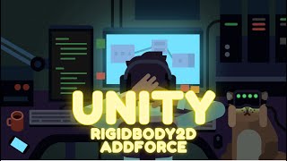Movimiento con rigidbody2D AddForce en Unity