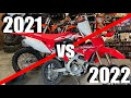 Honda CRF 250 / 2021 vs 2022 SOUND Test! / MOTOCROSS DIRT BIKE