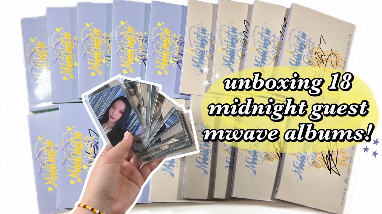 unboxing fromis_9 midnight guest mwave signed albums! ✿ 18