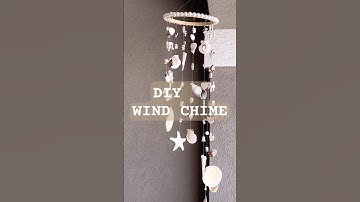Seashell wind chime perfect for summer decor #diy #summerdecor #coastaldecor