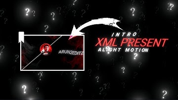 Intro for Alight Motion| Free Presets | Intro Xml File | Alight Motion Tutorial || XML file || #xml