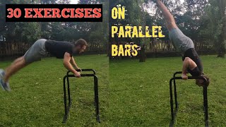 TOP 30 EXERCISES ON PARALLEL BARS // Train all your body!